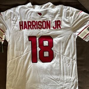 Marvin Harrison Jr Arizona Cardinals White Jersey Mens Large and XL